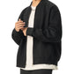 WAKE UP Essential Zip-Up Fleeced Varsity Jacket