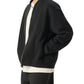 WAKE UP Essential Zip-Up Fleeced Varsity Jacket