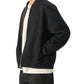 WAKE UP Essential Zip-Up Fleeced Varsity Jacket