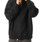 WAKE UP Big Hood Half-Zip Fleece Hoodie