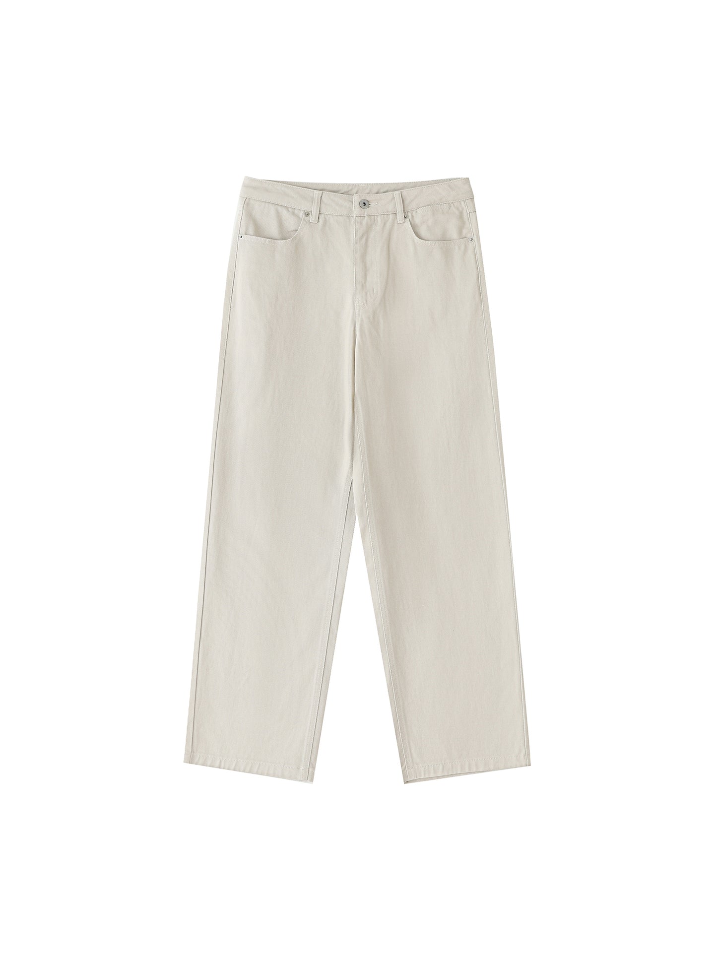 WAKE UP Heavyweight Cotton Straight-Leg Pants