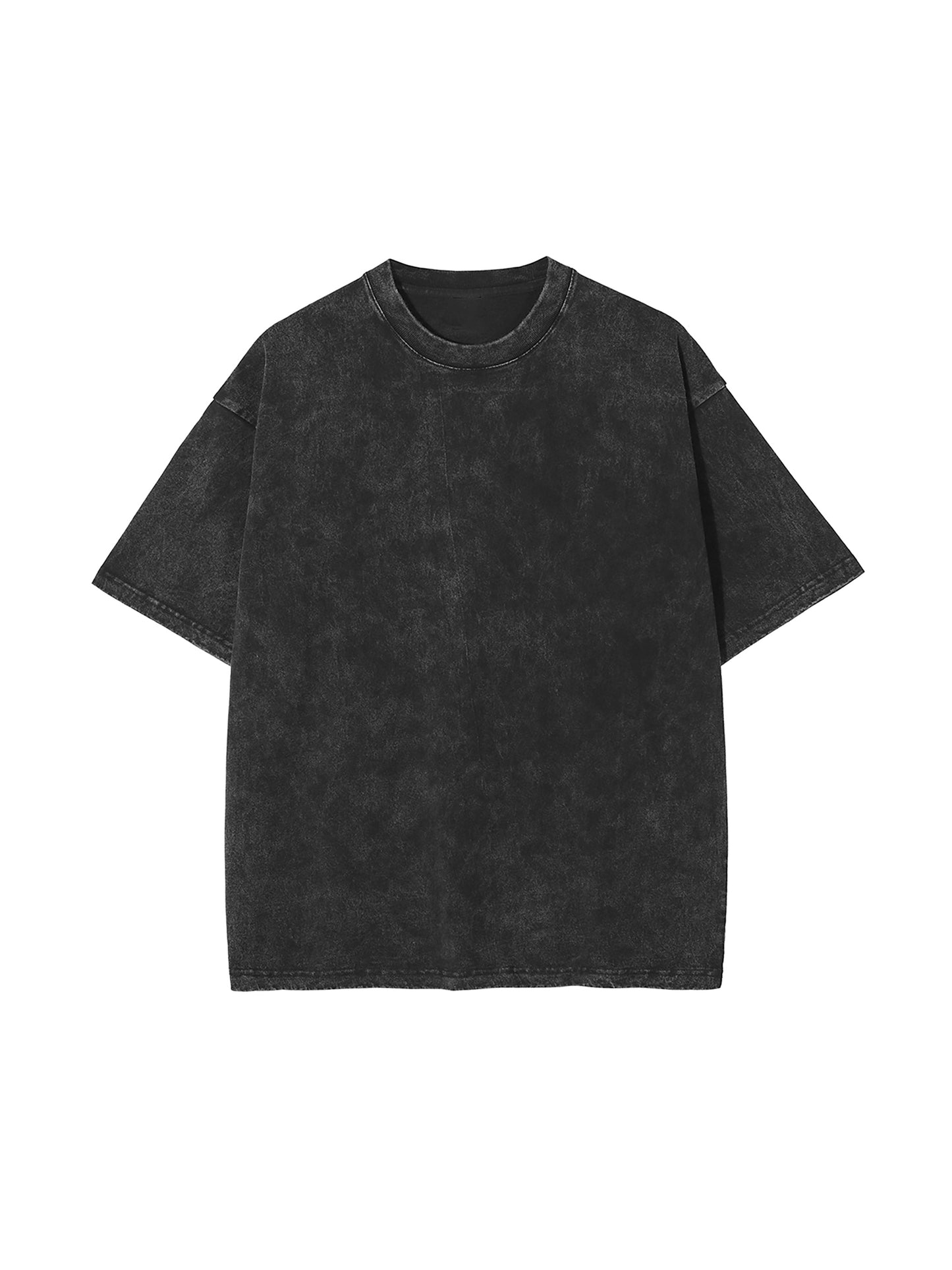 WAKE UP Snow Washed Oversized Cotton T-Shirt