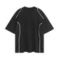 WAKE UP Contrast Piped Panel T-Shirt