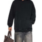 WAKE UP Oversized Snow Washed Hoodie