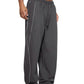 WAKE UP Reflection Striped Straight-Leg Sweatpants