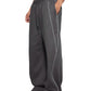 WAKE UP Reflection Striped Straight-Leg Sweatpants