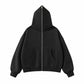 WAKE UP Fleeced Full-Zip Boxy Hoodie