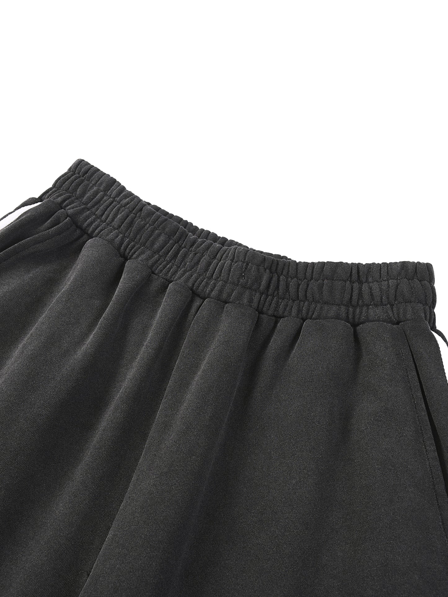 WAKE UP Snow Washed Contrast Tape Sweatpants