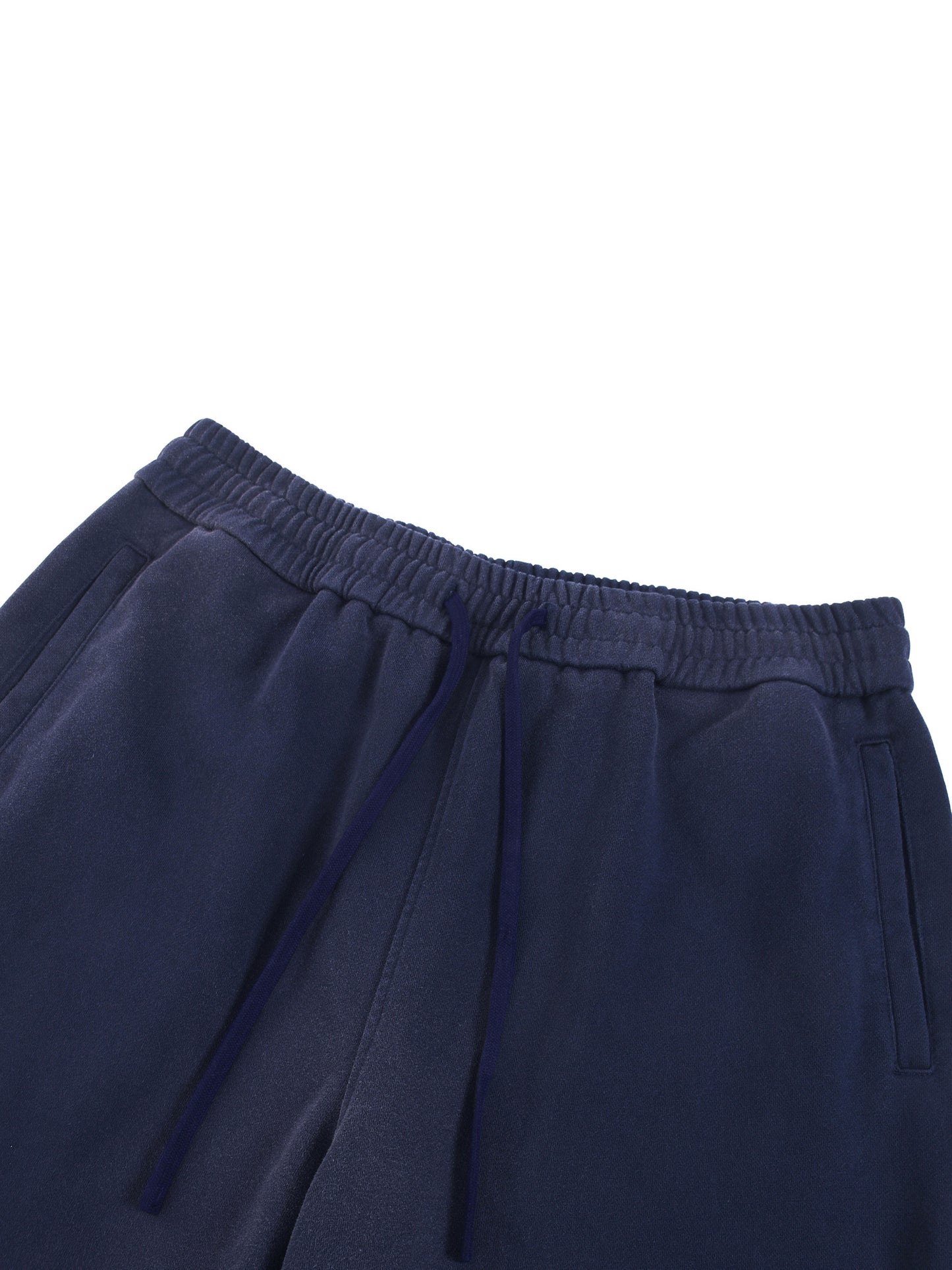 WAKE UP Sun Fade Raw Edge Straight-Leg Sweatpants