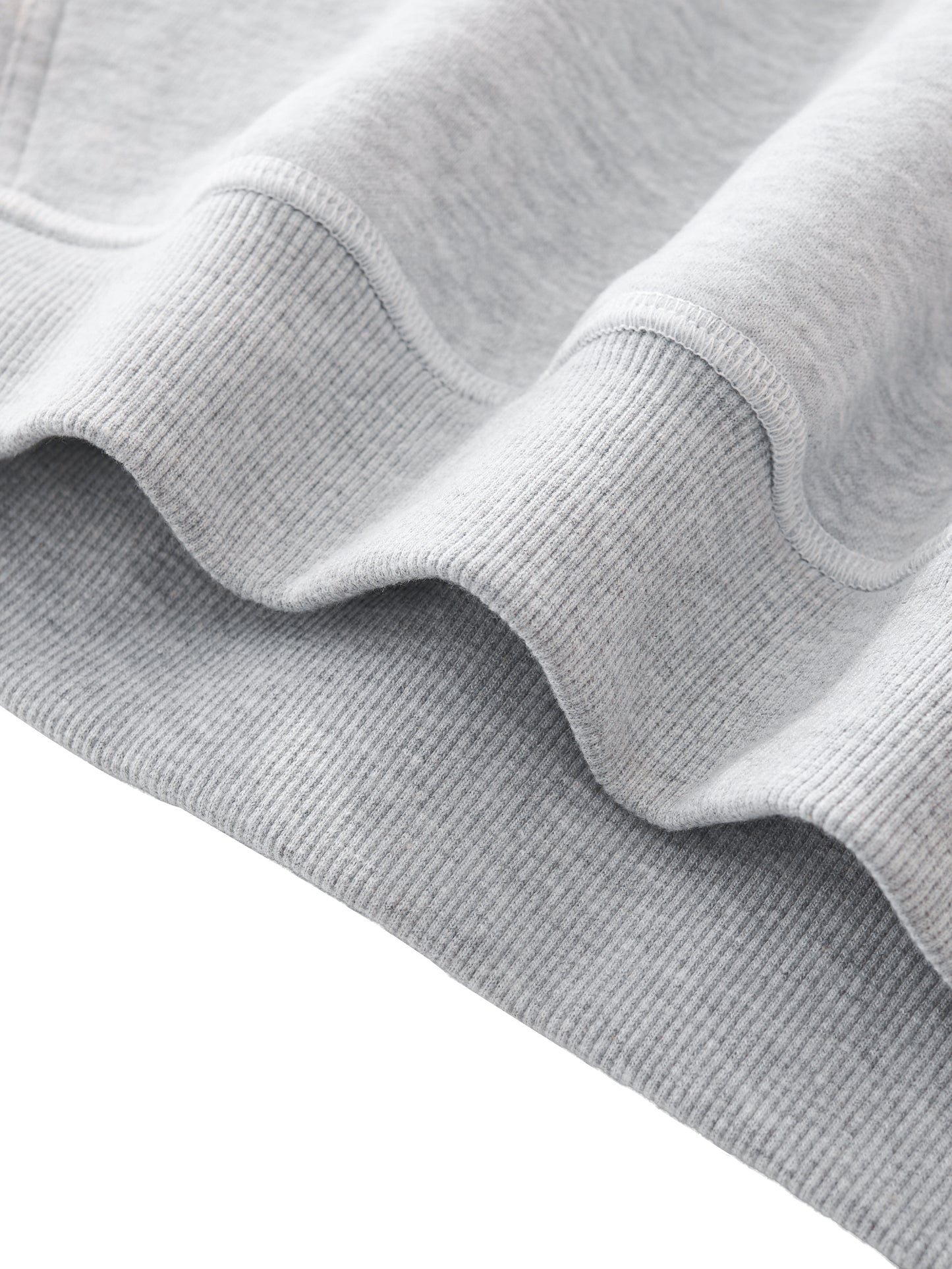 WAKE UP Contrast-Stitched Boxy Fleece Hoodie