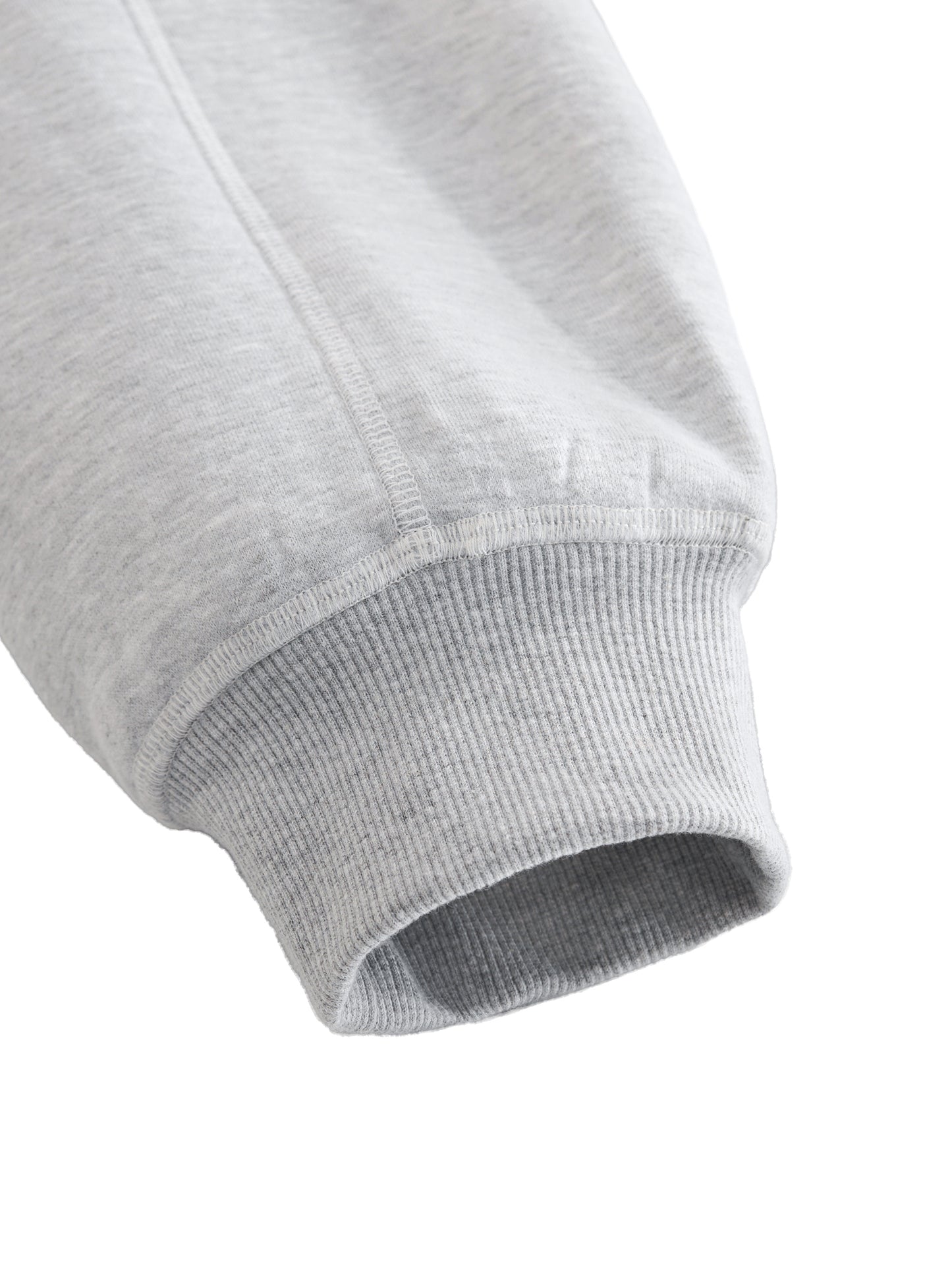 WAKE UP Contrast-Stitched Boxy Fleece Hoodie