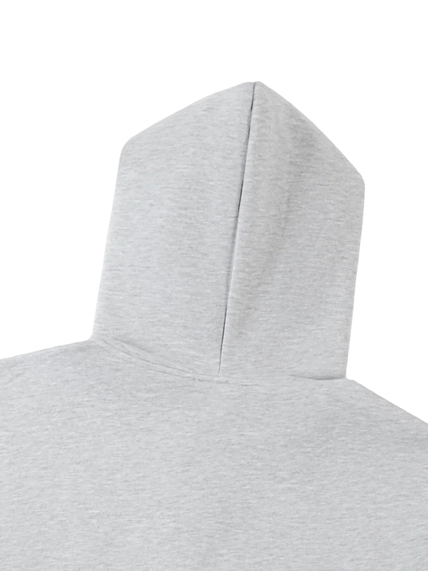 WAKE UP Contrast-Stitched Boxy Fleece Hoodie