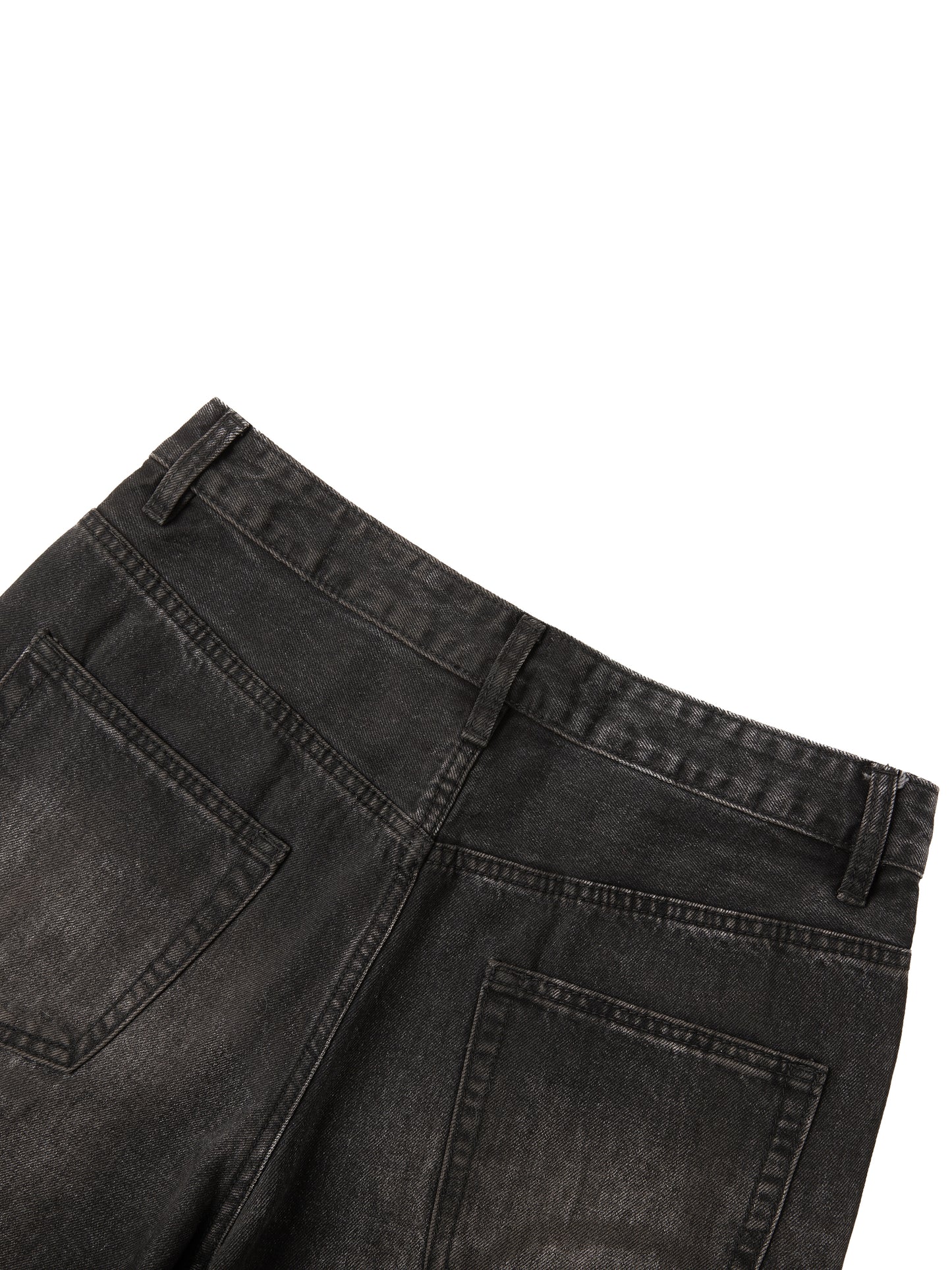 WAKE UP Black Vintage Wash Heavyweight Denim Jeans