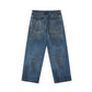 WAKE UP Vintage Wash Baggy Denim Jeans