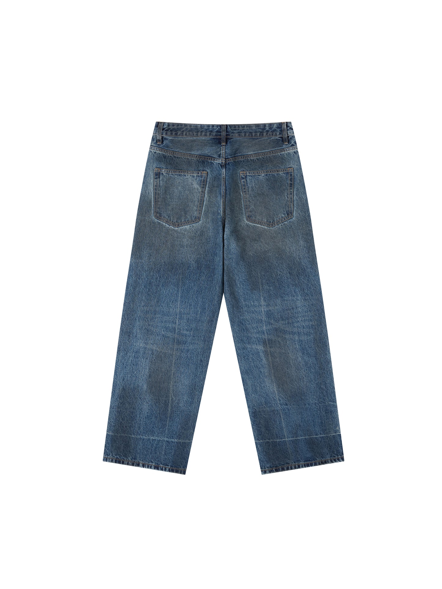 WAKE UP Vintage Wash Baggy Denim Jeans