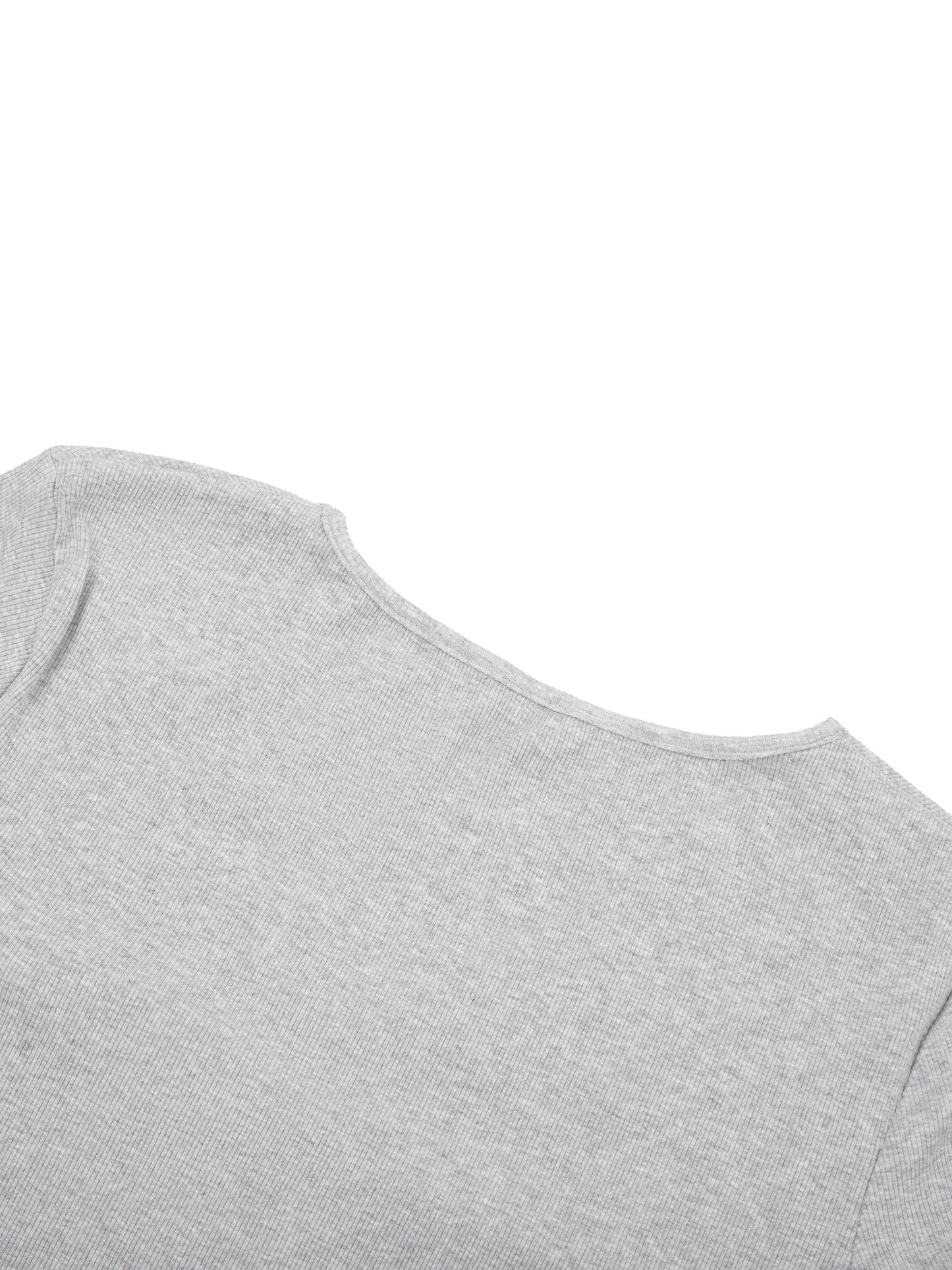 WAKE UP Women's Ruched Long Sleeve Crop T-Shirt