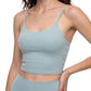 WAKE UP Spaghetti Strap Yoga Sports Bra