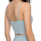 WAKE UP Spaghetti Strap Yoga Sports Bra