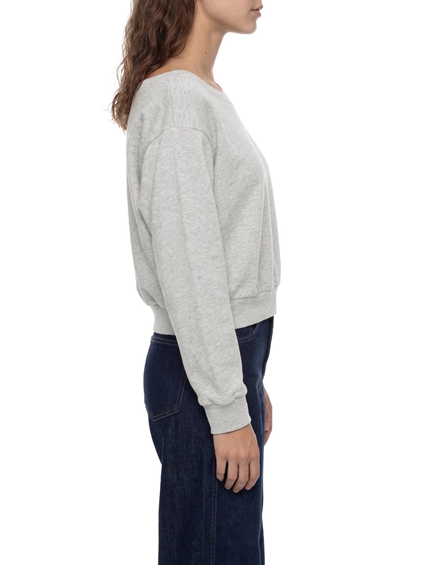 WAKE UP Women's Off-Shoulder Sweatshirt