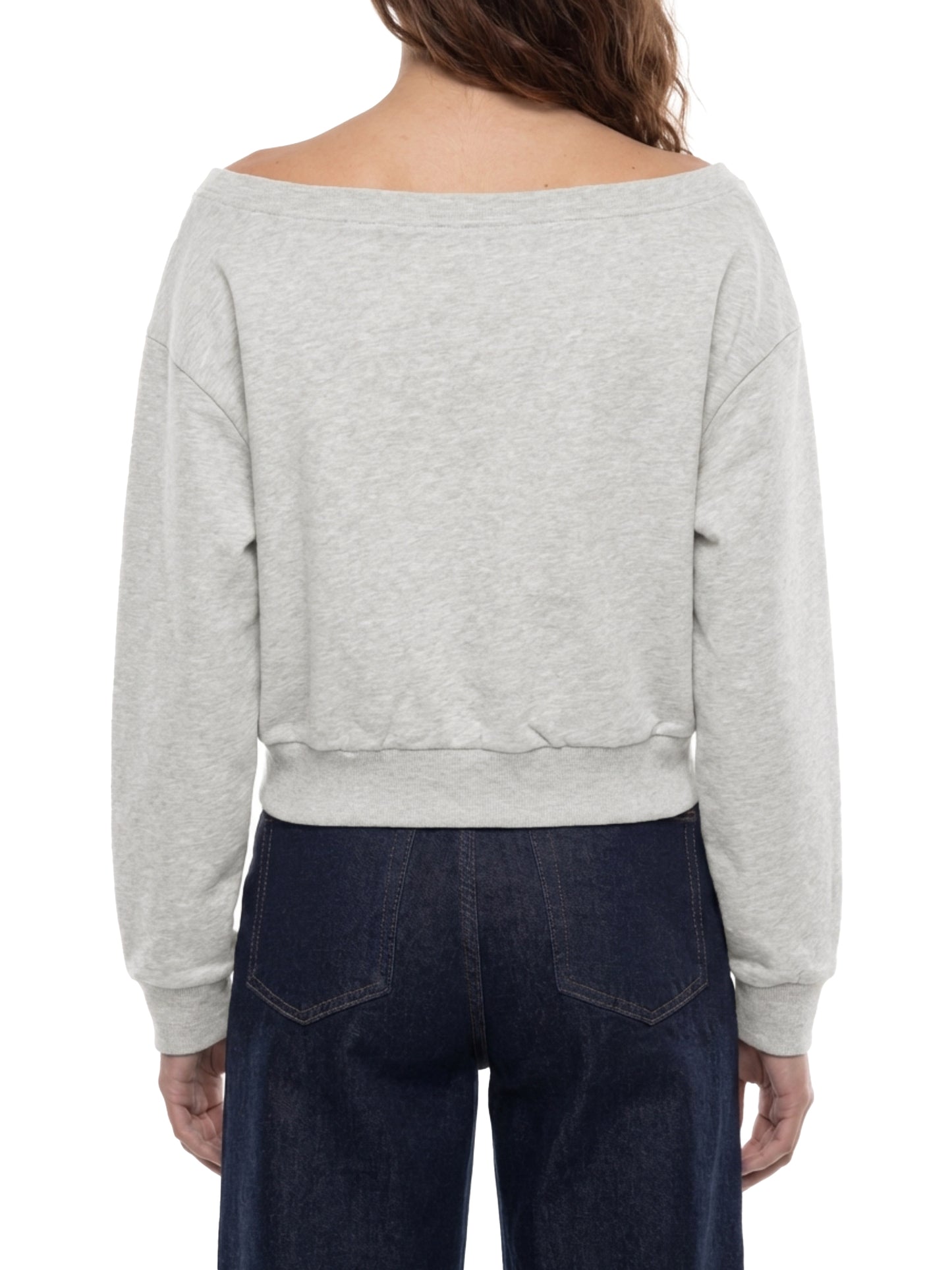 WAKE UP Women's Off-Shoulder Sweatshirt