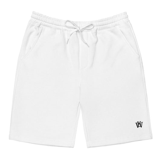 MNML WAKE UP Fleece Shorts (WHITE)