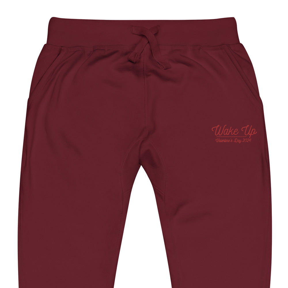 WAKE UP Valentine's Day Sweatpants (Written)