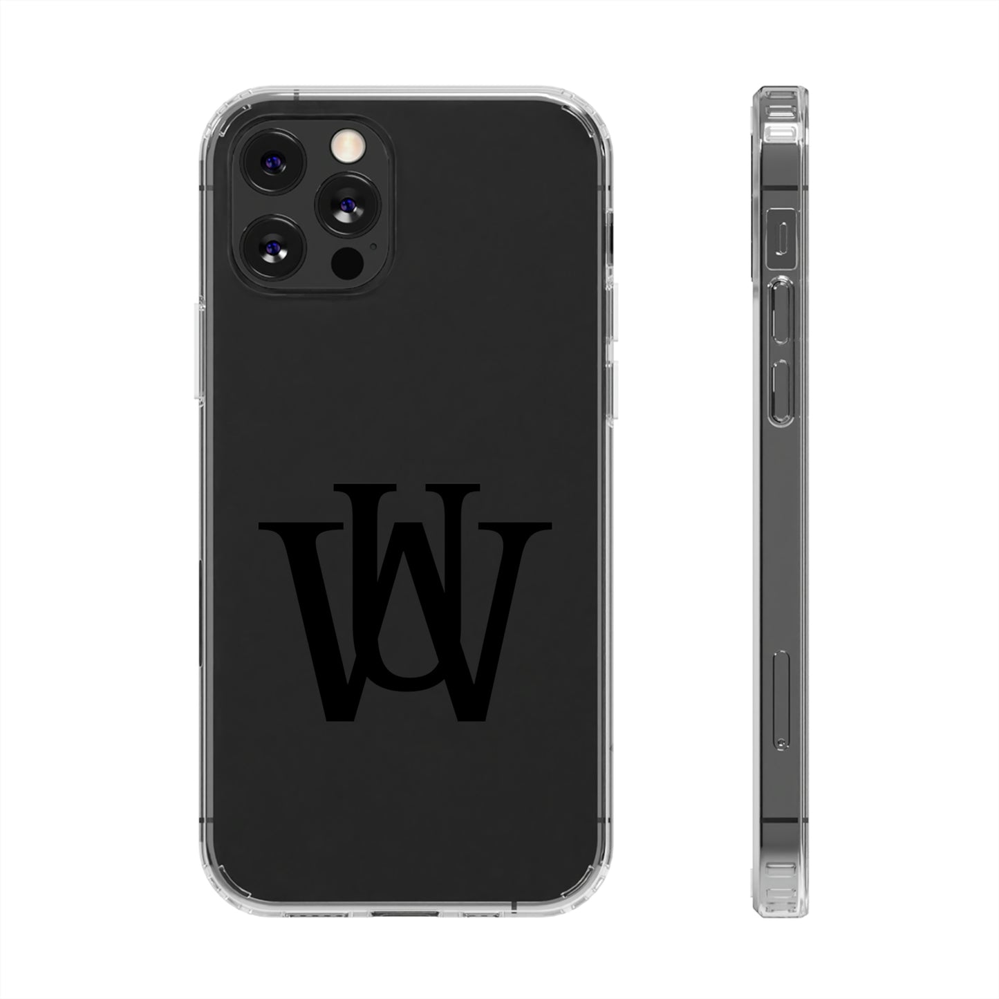 WAKE UP Phone Case (CLEAR BLACK)