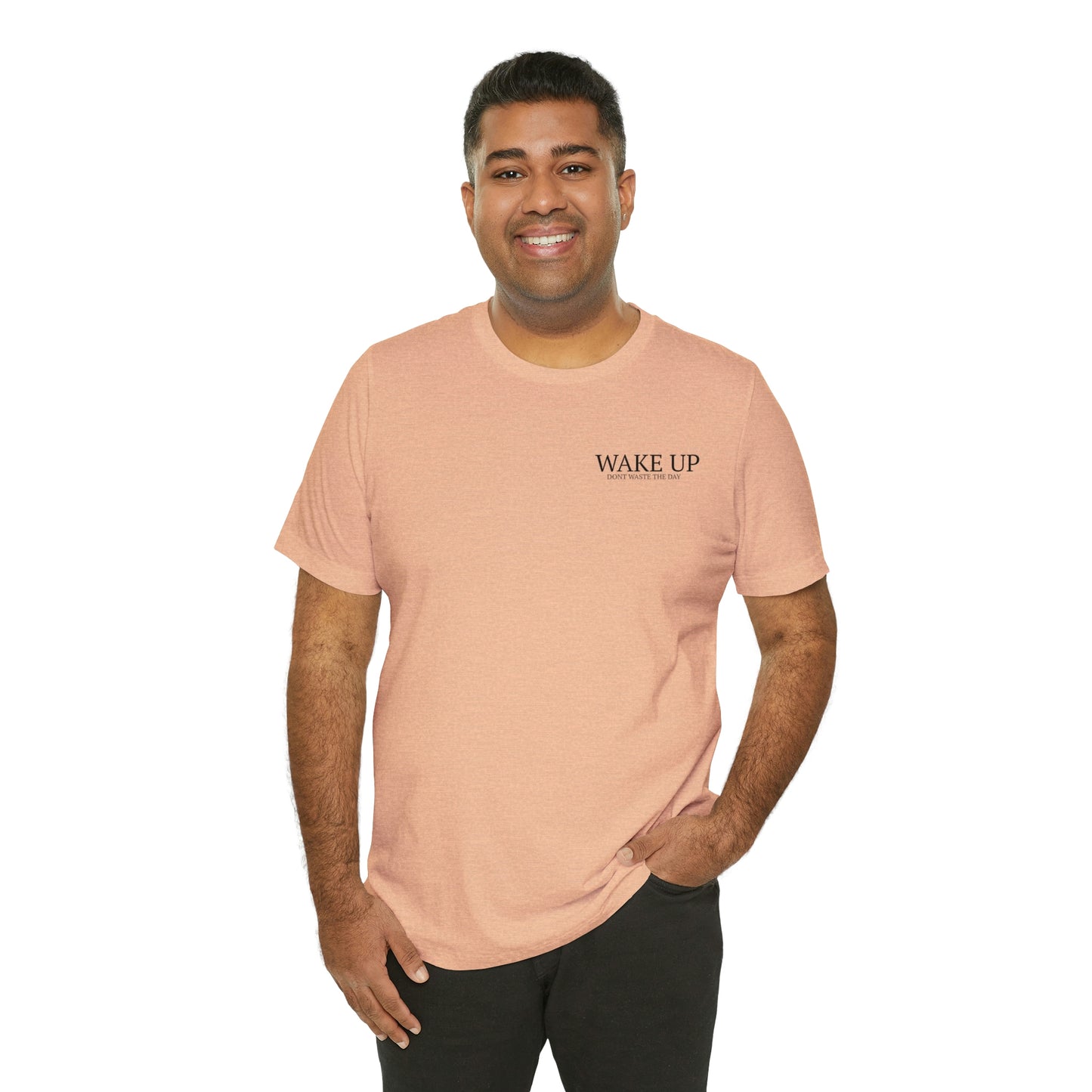 WAKE UP Mens Short Sleeve Tee