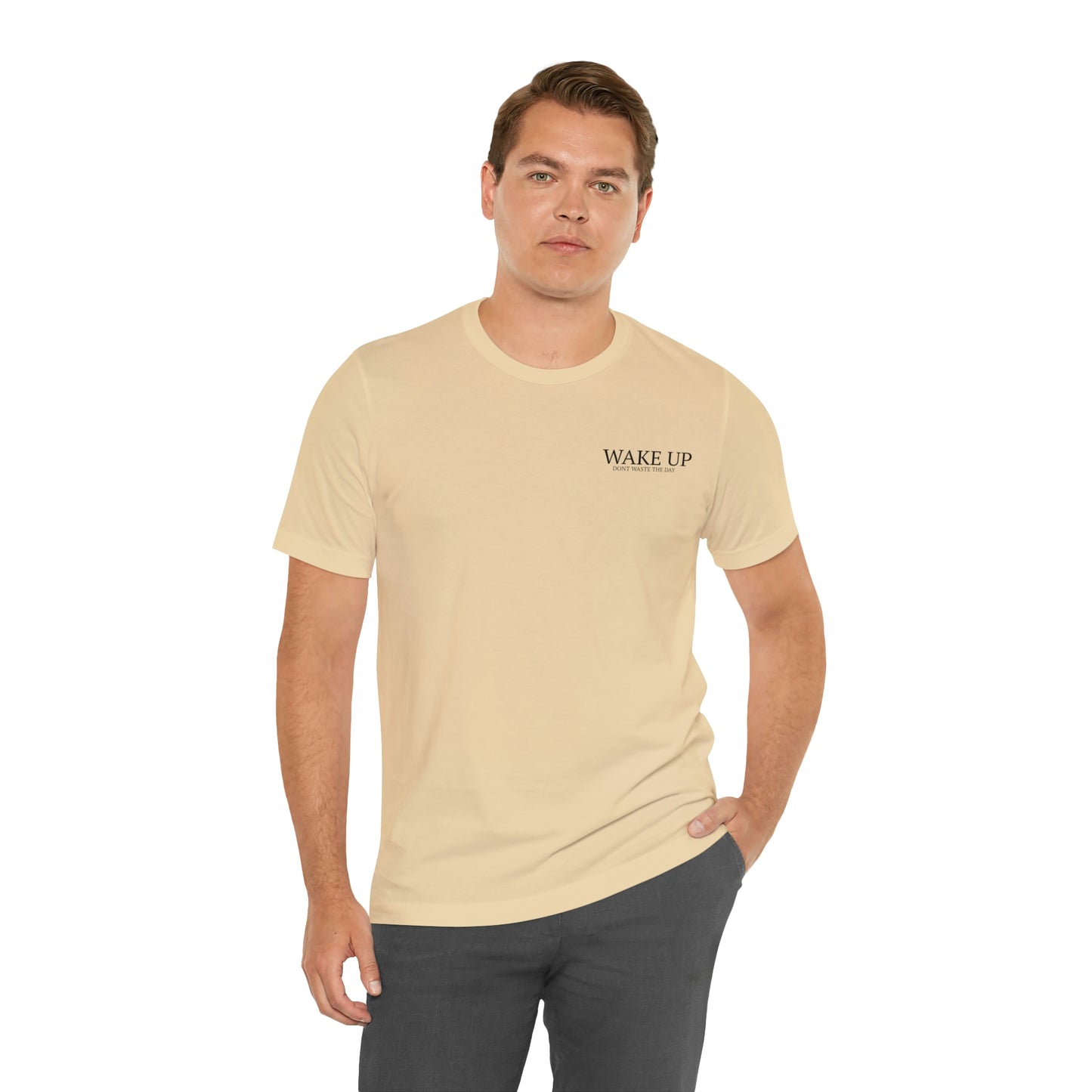 WAKE UP Mens Short Sleeve Tee