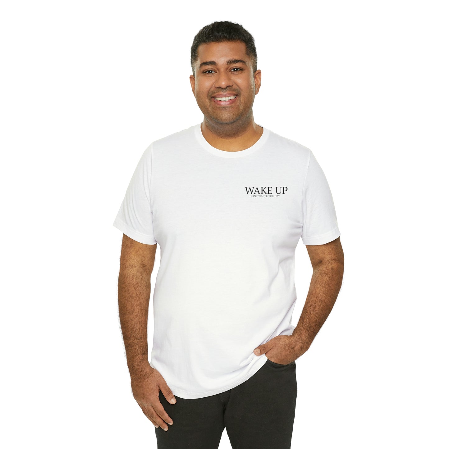 WAKE UP Mens Short Sleeve Tee