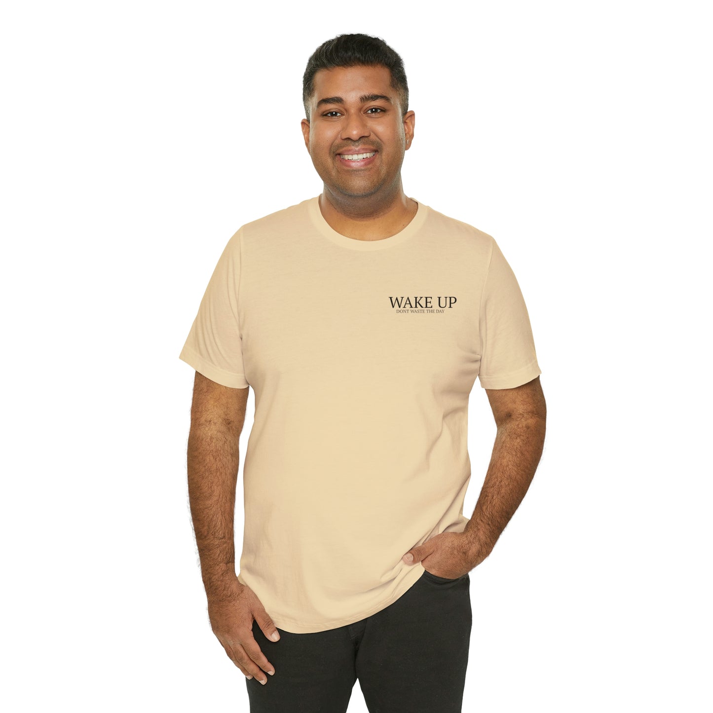 WAKE UP Mens Short Sleeve Tee