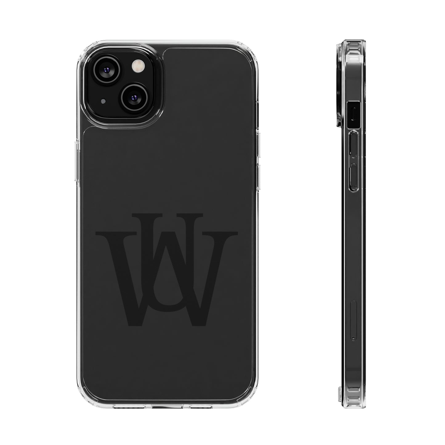 WAKE UP Phone Case (CLEAR BLACK)