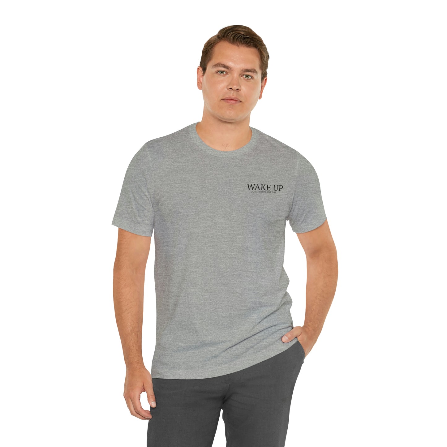 WAKE UP Mens Short Sleeve Tee