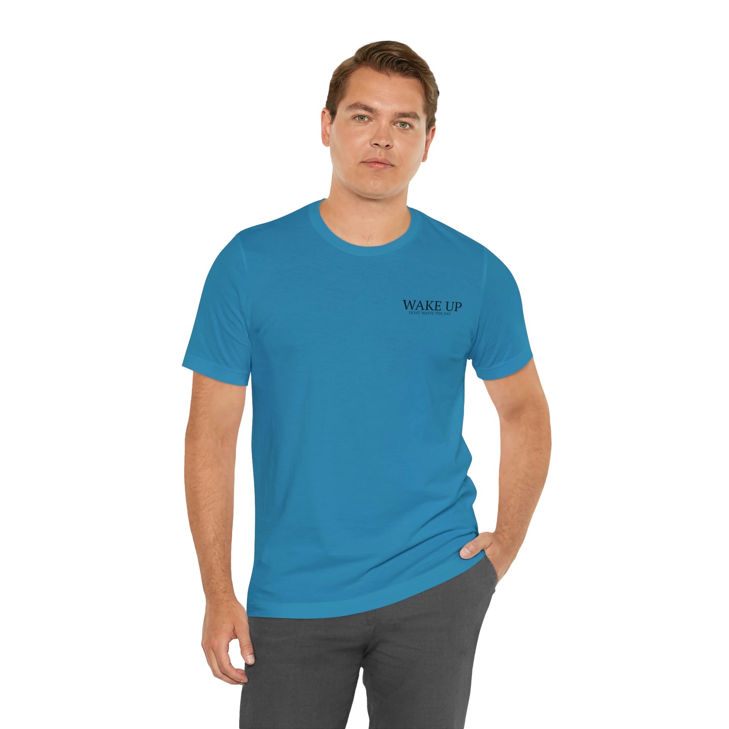 WAKE UP Mens Short Sleeve Tee