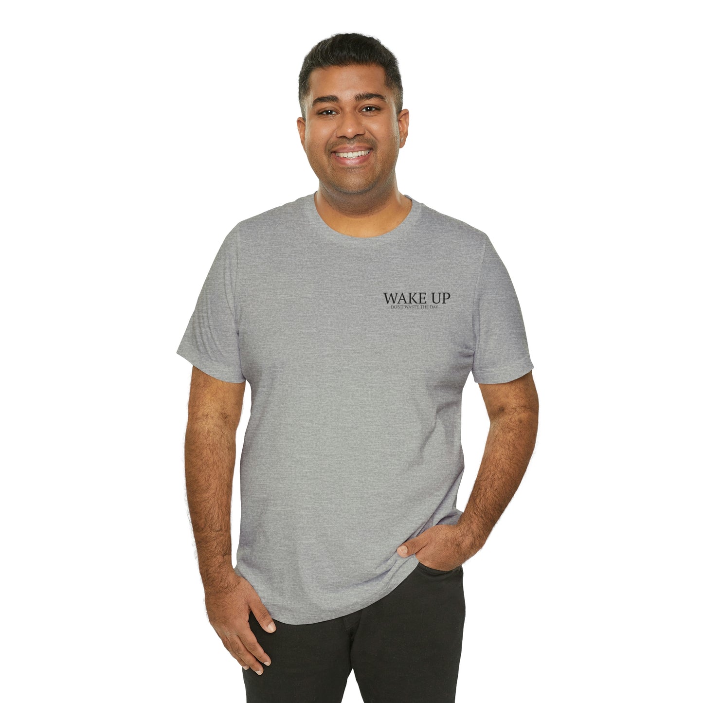 WAKE UP Mens Short Sleeve Tee