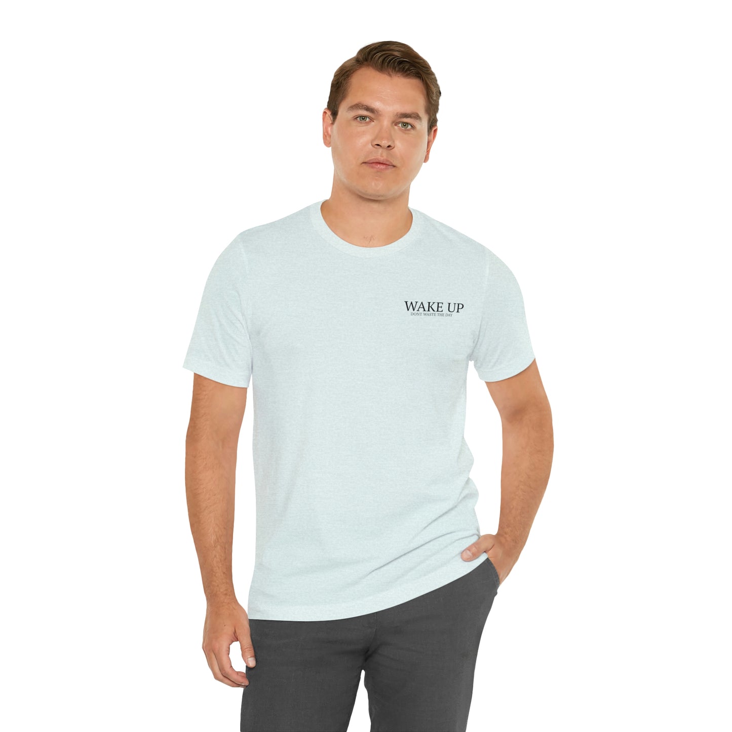 WAKE UP Mens Short Sleeve Tee