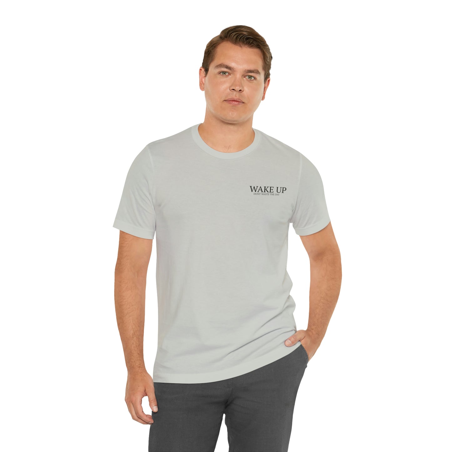 WAKE UP Mens Short Sleeve Tee