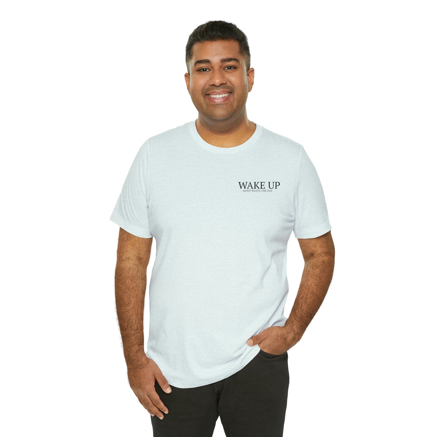 WAKE UP Mens Short Sleeve Tee