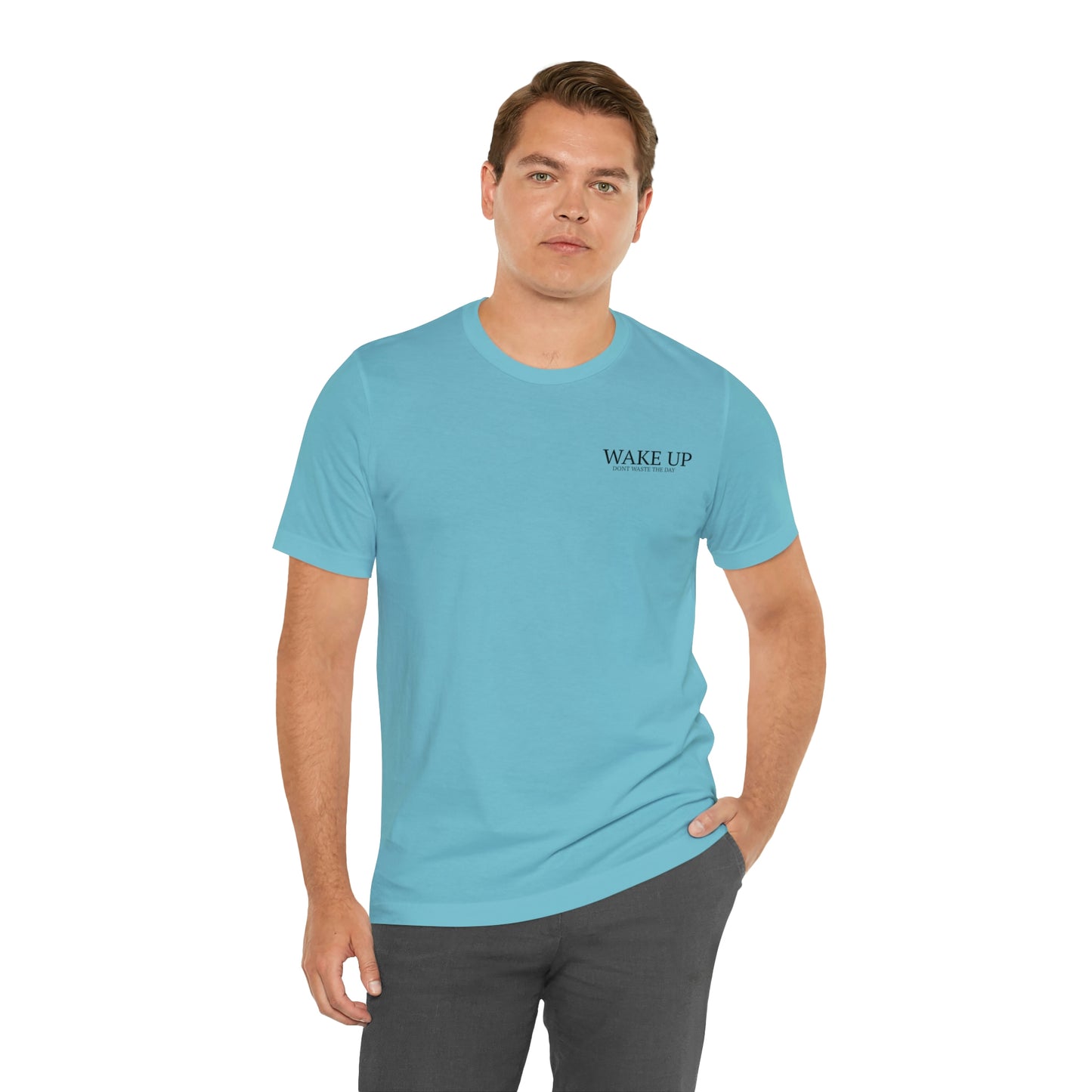 WAKE UP Mens Short Sleeve Tee